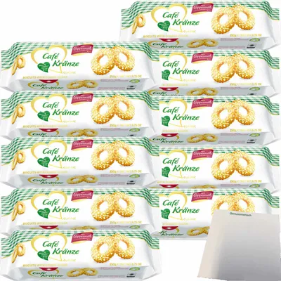 Produktbild von Coppenrath Cafe Kränze Mürbgebäck mit Hagelzucker VPE (10x250g Packung) + usy Block