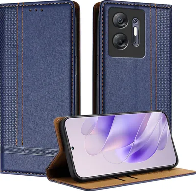 Obrázek produktu pro Pouzdro pro Infinix Hot 30 5G kožené flipové pouzdro s funkcí stojánku modré