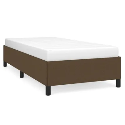 Obrázek produktu pro vidaXL Rám postele bez matrace tmavě hnědý 90x190 cm látka