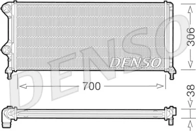 Immagine prodotto di Radiatore DENSO, raffreddamento motore  DRM09060