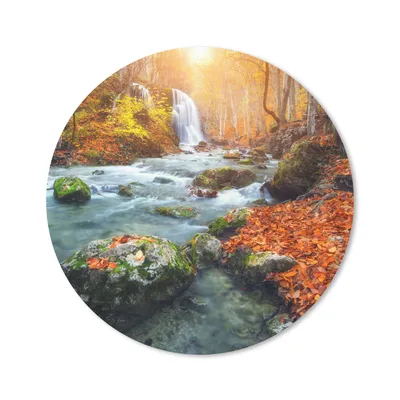 Produktbild von MuchoWow® Mauspad Mousepad Natur - Sonne - Herbst 40x40 cm - Mousepads - Maus Mat - Pad - Mausunterlage - Schreibtisch Accessoires