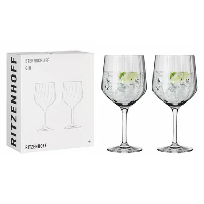 Obrázok produktu pre Sada Pohárov Na Gin S Hviezdičkovým Brusom #2 Od Dizajnérskeho Tímu Ritzenhoff