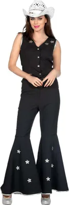 Produktbild von Western Cowgirl Schwarz Damen Kostüm 44