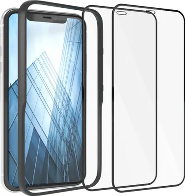 Produktbild von EAZY CASE - 2x Display Schutzglas kompatibel mit Apple iPhone XR, 2x Kameraschutz, Glasfolie als Schutz, Blasenfrei Transparent