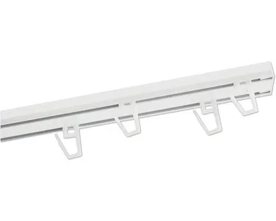Obrázek produktu pro Záclonová kolejnička Alu bílá 1- nebo 2-drážková III 150 cm