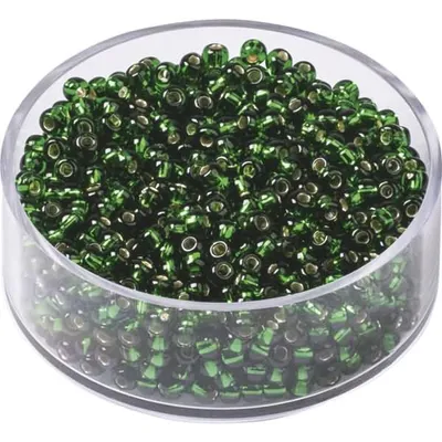 Produktbild von KNORR prandell 213106438 Böhmische Rocailles Ø 2,5 mm dunkelgrün