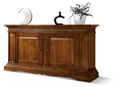 Produktbild von Garnitur Set 7tlg. Esszimmer Esstisch 4x Stühle Vitrine Luxus Holz Möbel