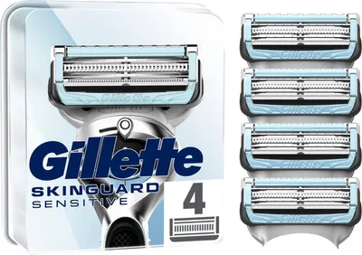 Productafbeelding van Gillette Skinguard aloe vera mesjes regular (4 stuks)
