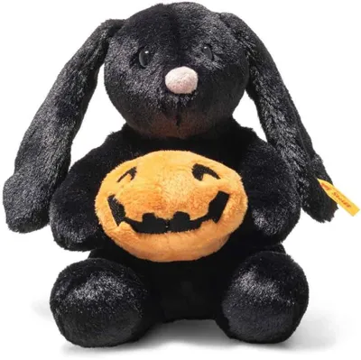 Produktbild von Steiff Kuscheltier Hoppie Hase Mr. Spice schwarz 16 cm Plüsch