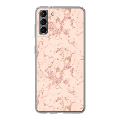 Produktbild von MuchoWow® Handyhülle Schutzhülle Hülle für Samsung Galaxy S21 Plus Marmor - Roségold - Muster - Chic Silikon Softcase Handy Hülle - Handy-Tasche