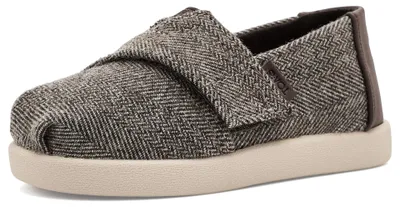 Productafbeelding van TOMS Uni kindersandalen, model Classic Espadrille, kleur Hot Cocoa Heritage Herringbone