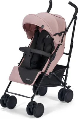 Image de Kinderkraft SIESTA - poussette de voyage jusqu'à 22 kg - pliage compact - dossier réglable - roues maniables avec pneus en mousse - rose
