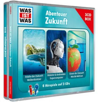 Produktbild von WAS IST WAS 3-CD Hörspielbox. Abenteuer Zukunft