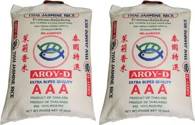 Produktbild von [ 2x 10kg ] AROY-D Thai Jasmin-Reis AAA Quality Thai Hom Mali Jasmine Rice