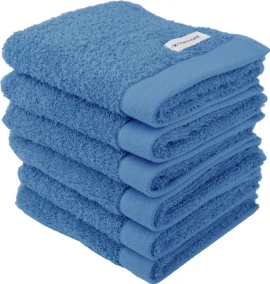 Produktbild von TOM TAILOR Gästehandtuch, 6er Pack - Color Bath Guest Towel, Frottier, Baumwolle Blau 30x50cm