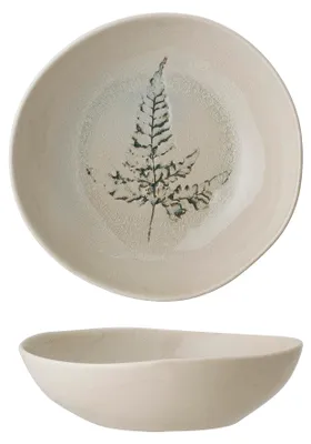 Produktbild von Bloomingville Bea Teller Tiefer, Natur, Steingut