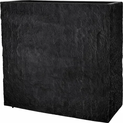 Produktbild von Pflanzgefäß The Rock Pflanzkasten Blumenkasten 33x83x73 cm Steinoptik Anthrazit