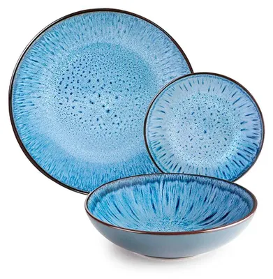 Produktbild von Ibili Normandia Geschirr 12 Stücke Blau Blau One Size