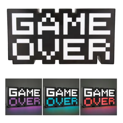 Produktbild von Paladone Game Over, Leuchtkasten, Schwarz, Weiß, 1 Glühbirne(n), USB, 300 mm, 450 g