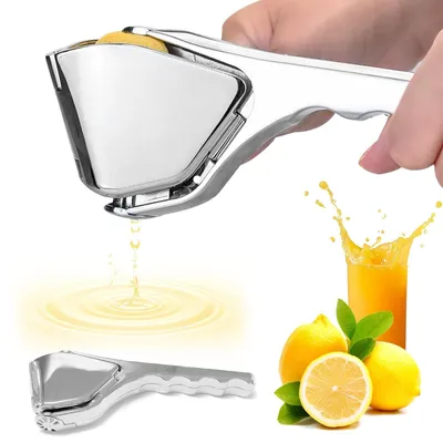 Zdjęcie produktu dla Wyciskarka do cytryn - Ze stali nierdzewnej - Ręczna - Do cytryn, limonek i pomarańczy - Zmywarkoodporna