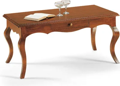 Immagine prodotto di Milani Home - tavolino da salotto in legno massello 107 x 59 x 50 cm, noce