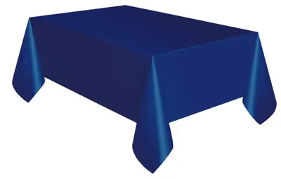 Produktbild von Dunkelblaue Plastik Tischdecke ca. 137 x 274 cm