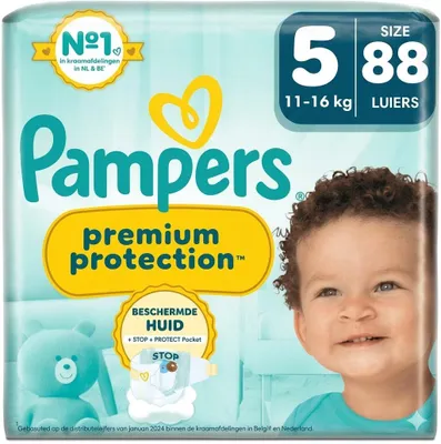 Produktbild von Pampers Premium Protection Größe 5 - 88 Windeln (4x22)