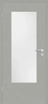 Produktbild von Pertura Zimmertür Soley edelgrau lackiert 86x198,5 cm Links mit Lichtausschnitt G3 (ohne Glas)