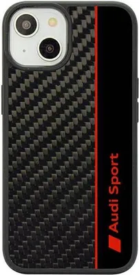 Immagine prodotto di Audi Carbon Fiber Stripe Iphone 14 / 15 / 13 6.1 Nero/Nero Custodia rigida Aus-Tpupcip14-R8/D1-Bk