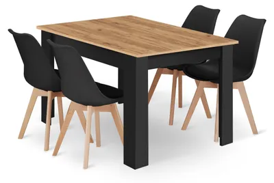 Zdjęcie produktu dla Stół z Krzesłami Nowoczesny Styl Do Kuchni Jadalni Salonu 4 krzesła ATTE