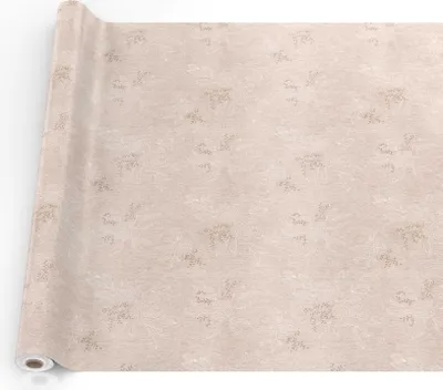 Produktbild von Tischdecke Hortensie aus Textil mit Blumen Pflanzen wasserabweisend Tischtuch Tischwäsche Aquarell Beige Breite 140cm Länge 1000cm mit Schnittkante