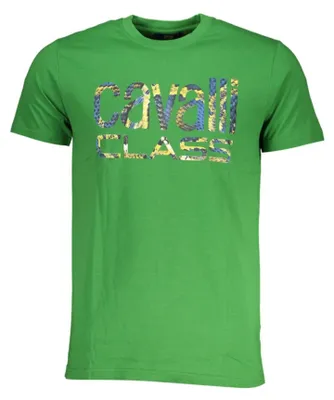 Produktbild von Herren Kurzarm-T-Shirt in Grün mit Rundhalsausschnitt & Druck