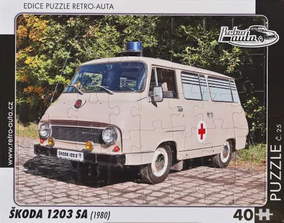 Obrázok produktu pre Puzzle č. 25 - ŠKODA 1203 SA (1980) 40 dielikov
