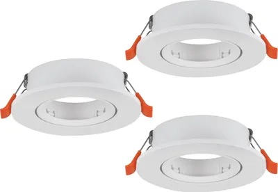 Productafbeelding van Set van 3 inbouwspots Barranco wit Ø 9cm