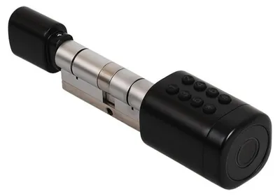 Produktbild von Digit C1B elektronische Doppelzylinder-Schließsystem schwarz 35/35 mm, regulierbar bis 45/45 mm, Zugang per Tastatur, Karte, Fingerabdruck, App