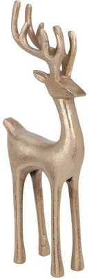 Image de Renne doré 35 cm Figurine de Noël