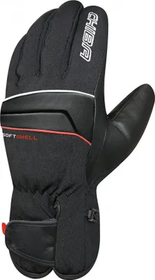 Produktbild von CHIBA Softshell Alpin - wasserdichte Radhandschuhe, schwarz, Größe 7