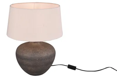 Immagine prodotto di Lampada da tavolo LOU marrone-beige 1xE27x60W in tessuto, dimensioni: 46x38x38 cm, IP20, RL