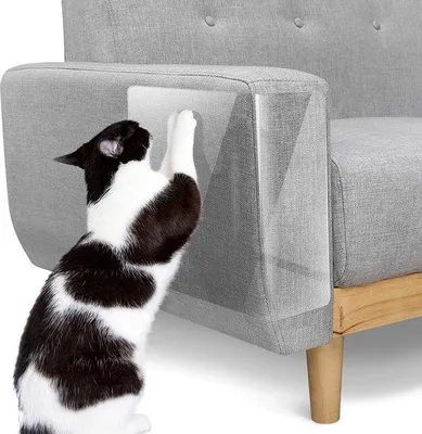 Produktbild von Famanu Kratzschutz für Katzen - 16 Stück, doppelseitige Kratzpads, weich, weiß