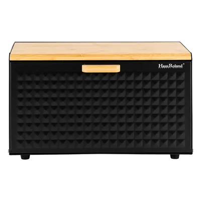 Produktbild von Brotkasten Brotkorb Brotbox Brotbehälter Brotdose schwarz 35x20x22 cm