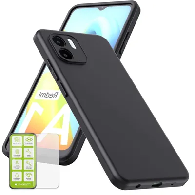 Image de Étui en silicone pour Xiaomi Redmi A2 / A1 + coque en verre H9