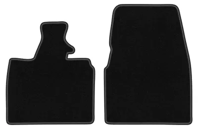 Obrázok produktu pre Predné velúrové koberce pre: BMW I3 L01 2013- (hatchback) – 2 ks, čierne, na mieru – Wielganizator BASIC – verzia W1038
