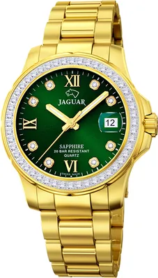 Produktbild von Jaguar Damen Analog Uhr Executive Luxus Edelstahl gold UJ895/2