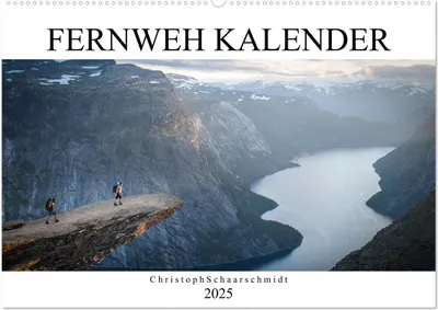 Produktbild von Fernweh Kalender (Wandkalender 2025 DIN A2 quer), CALVENDO Monatskalender