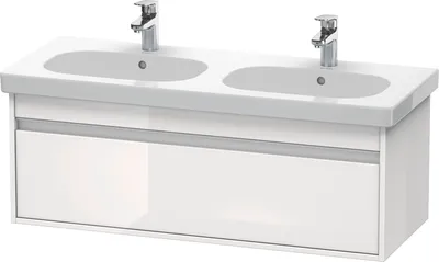 Produktbild von Waschtischunterbau KETHO 455x1150x410mm weiß hochglanz weiß hochglanz