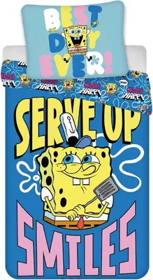 Produktbild von Spongebob Schwammkopf Squarepants Wendebettwäsche 135x200/80x80cm - 1029533