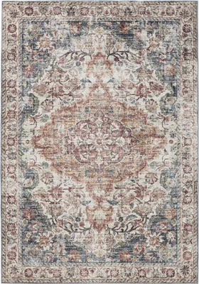 Produktbild von benuta Waschbarer Vintage Teppich George Multicolor 300x400 cm Wohnzimmerteppich Schlafzimmer weich orientalisch Rechteckig