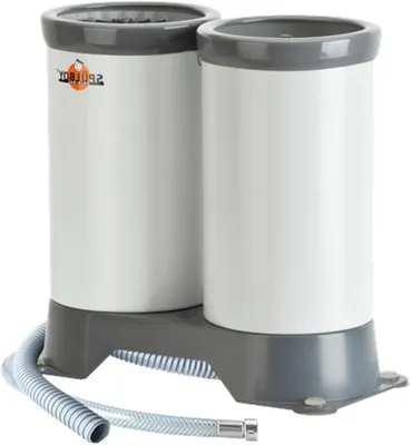 Productafbeelding van Glazen Spoelapparaat - Spoelboy Glasreiniger - Efficiënt Glazen Wassen - Draagbaar Klein Model - 325 cm - Grijs
