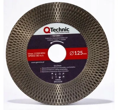 Image de Disque diamanté 125x22,23x1,7 25mm, référence TQT-0001