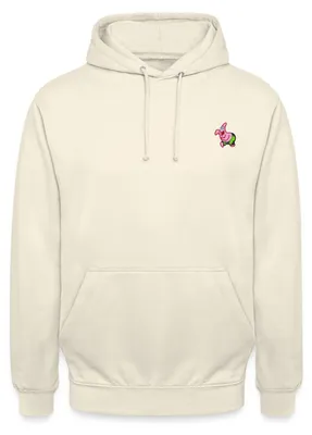 Produktbild von Spreadshirt SpongeBob Schwammkopf Patrick Star Stick-Motiv Uni Hoodie, M, Vanille-Milchshake